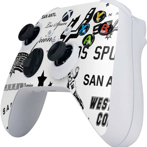 NBA San Antonio Spurs Historic Blast Xbox Series S Controller Skin