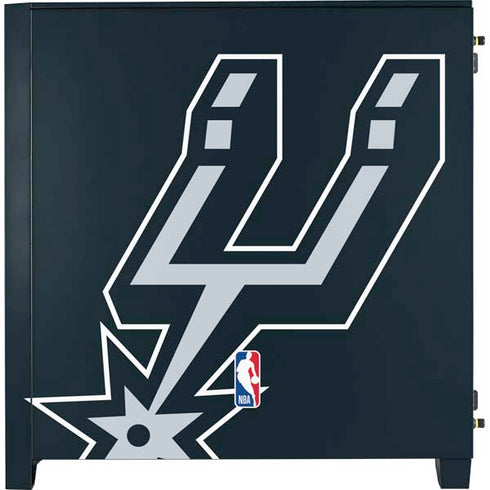 NBA San Antonio Spurs Large Logo Corsair 4000D Tempered Glass Mid-Tower ATX Case Skin