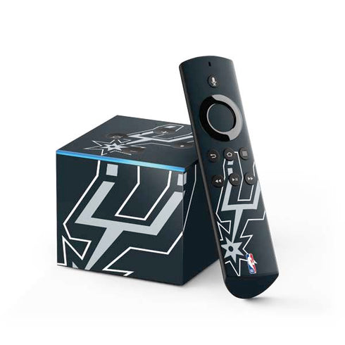 NBA San Antonio Spurs Large Logo Fire TV Cube Skin