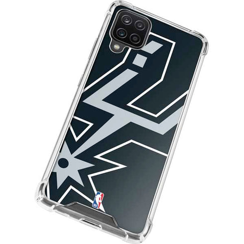 NBA San Antonio Spurs Large Logo Galaxy A12 Clear Case