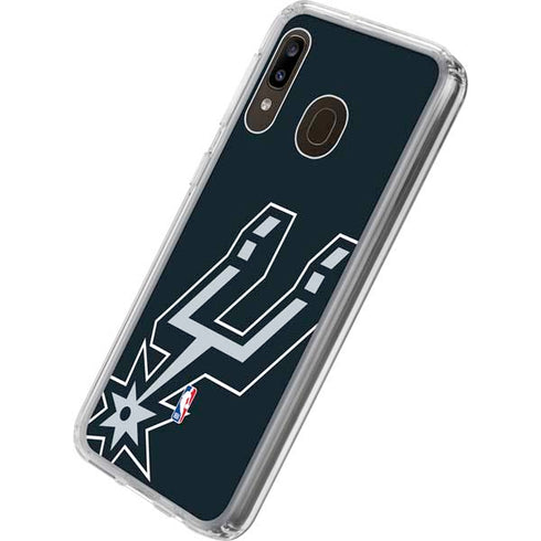 NBA San Antonio Spurs Large Logo Galaxy A20 Clear Case