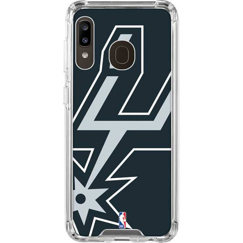 NBA San Antonio Spurs Large Logo Galaxy A30 Clear Case