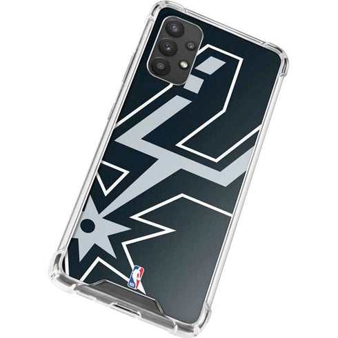 NBA San Antonio Spurs Large Logo Galaxy A32 5G Clear Case