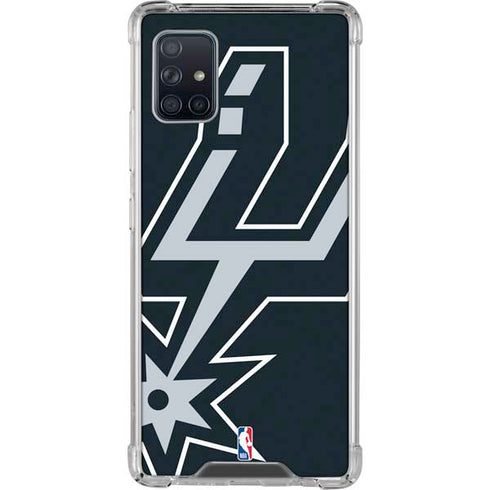 NBA San Antonio Spurs Large Logo Galaxy A51 5G Clear Case