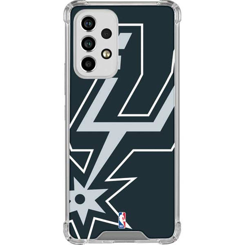 NBA San Antonio Spurs Large Logo Galaxy A53 5G Clear Case