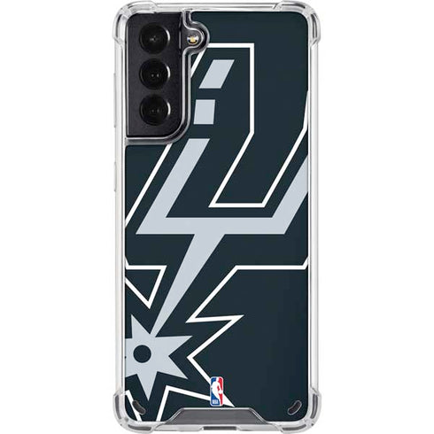 NBA San Antonio Spurs Large Logo Galaxy S21 5G Clear Case