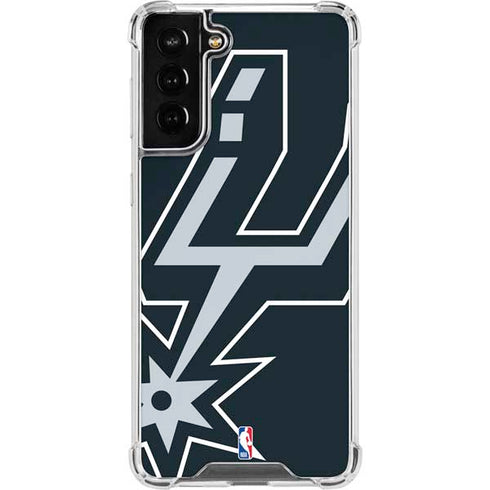 NBA San Antonio Spurs Large Logo Galaxy S21 FE Clear Case
