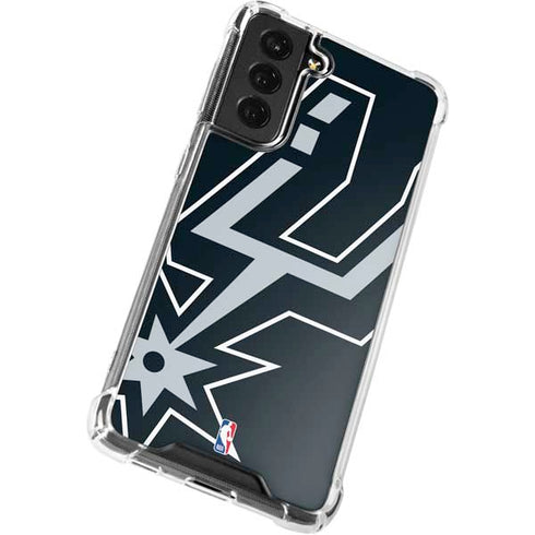 NBA San Antonio Spurs Large Logo Galaxy S21 FE Clear Case