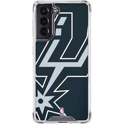 NBA San Antonio Spurs Large Logo Galaxy S22 Clear Case