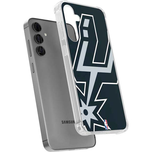 NBA San Antonio Spurs Large Logo Galaxy S24 Plus Clear Case
