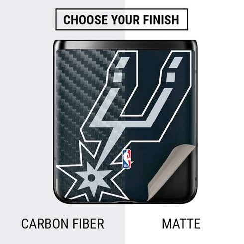 NBA San Antonio Spurs Large Logo Galaxy Z Flip Skin