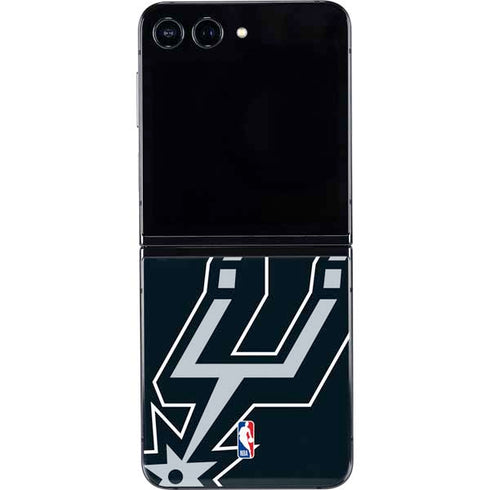 NBA San Antonio Spurs Large Logo Galaxy Z Flip5 5G Skin