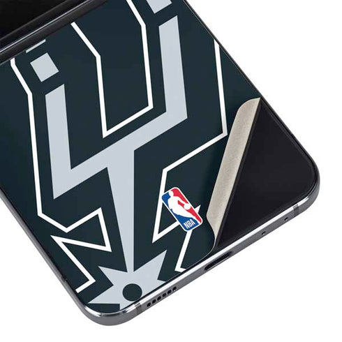 NBA San Antonio Spurs Large Logo Galaxy Z Flip5 5G Skin