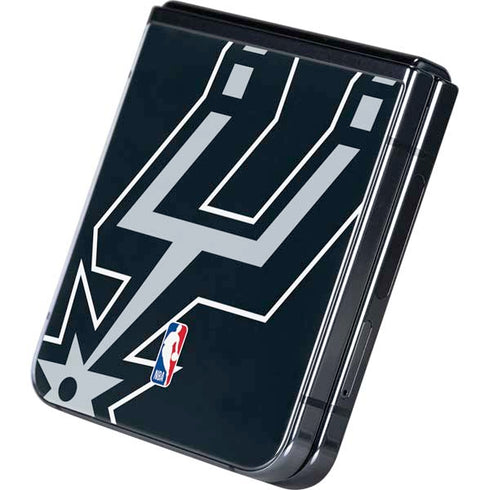 NBA San Antonio Spurs Large Logo Galaxy Z Flip5 5G Skin