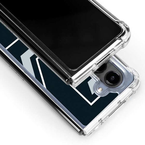 NBA San Antonio Spurs Large Logo Galaxy Z Fold5 5G Clear Case