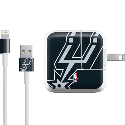 NBA San Antonio Spurs Large Logo iPad Charger (10W USB) Skin