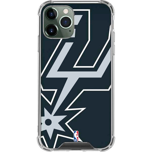 NBA San Antonio Spurs Large Logo iPhone 11 Pro Max Clear Case