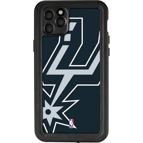 NBA San Antonio Spurs Large Logo iPhone 11 Pro Max Waterproof Case