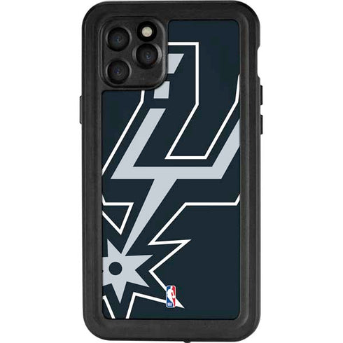 NBA San Antonio Spurs Large Logo iPhone 11 Pro Waterproof Case
