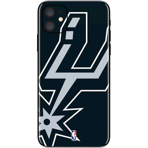 NBA San Antonio Spurs Large Logo iPhone 11 Skin