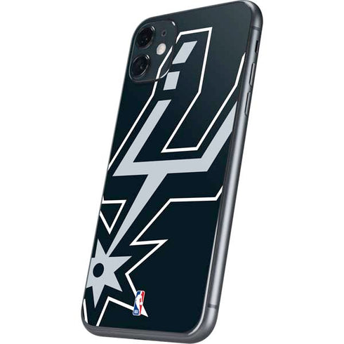 NBA San Antonio Spurs Large Logo iPhone 11 Skin