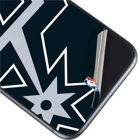 NBA San Antonio Spurs Large Logo iPhone 11 Skin