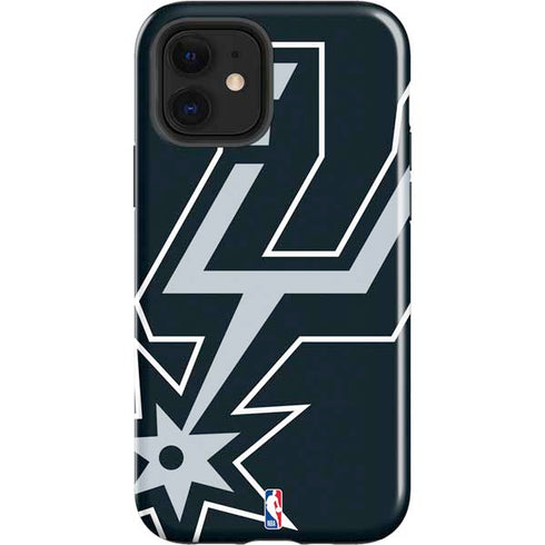 NBA San Antonio Spurs Large Logo iPhone 12 Impact Case
