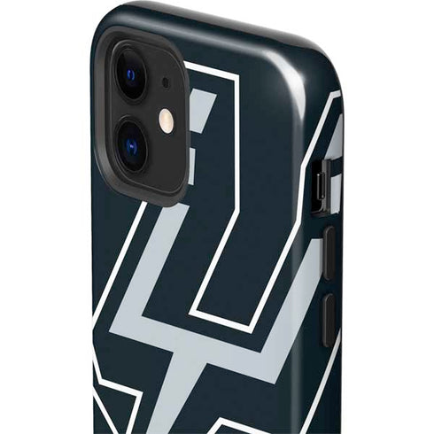 NBA San Antonio Spurs Large Logo iPhone 12 Impact Case