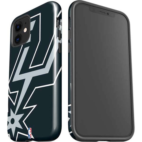 NBA San Antonio Spurs Large Logo iPhone 12 Impact Case