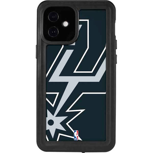 NBA San Antonio Spurs Large Logo iPhone 12 Mini Waterproof Case