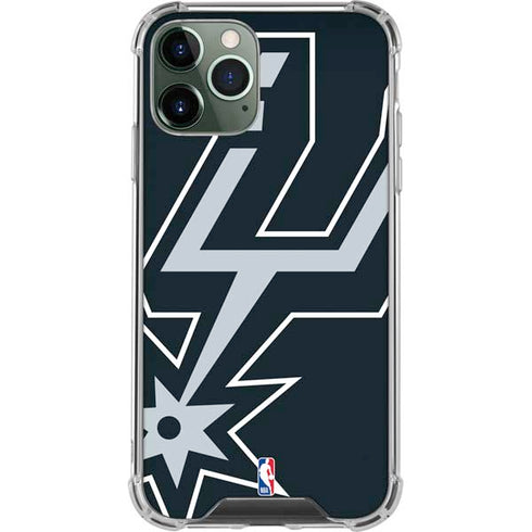 NBA San Antonio Spurs Large Logo iPhone 12 Pro Clear Case