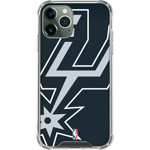 NBA San Antonio Spurs Large Logo iPhone 12 Pro Max Clear Case