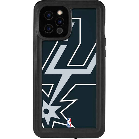 NBA San Antonio Spurs Large Logo iPhone 12 Pro Max Waterproof Case