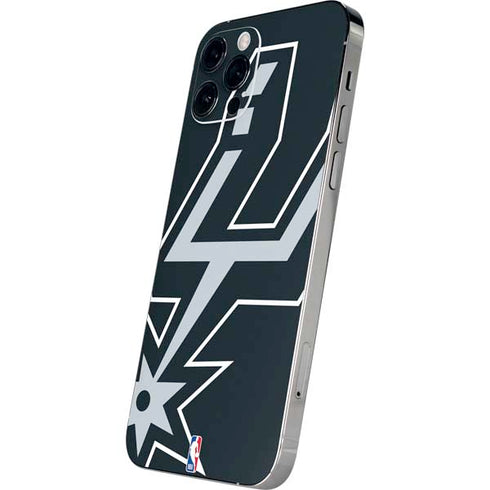 NBA San Antonio Spurs Large Logo iPhone 12 Pro Skin