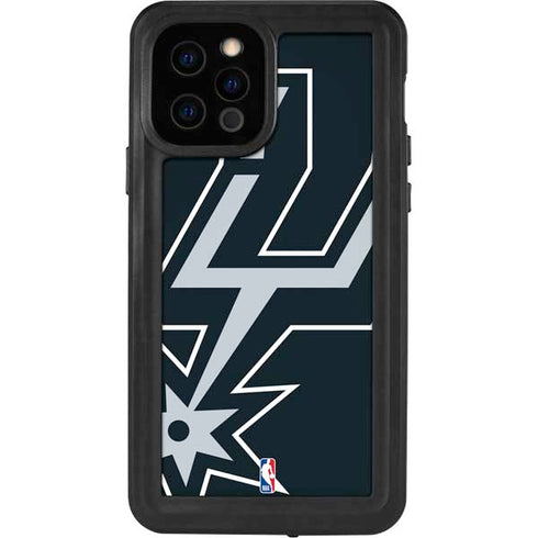 NBA San Antonio Spurs Large Logo iPhone 12 Pro Waterproof Case
