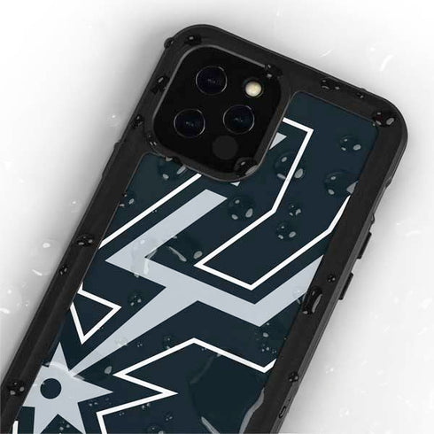 NBA San Antonio Spurs Large Logo iPhone 12 Pro Waterproof Case