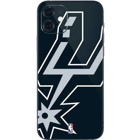 NBA San Antonio Spurs Large Logo iPhone 12 Skin