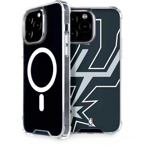 NBA San Antonio Spurs Large Logo iPhone 13 Pro Max MagSafe Case