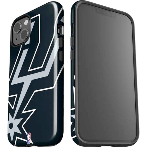 NBA San Antonio Spurs Large Logo iPhone 14 Plus Impact Case