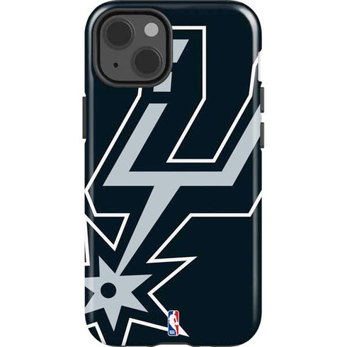 NBA San Antonio Spurs Large Logo iPhone 15 Impact Case