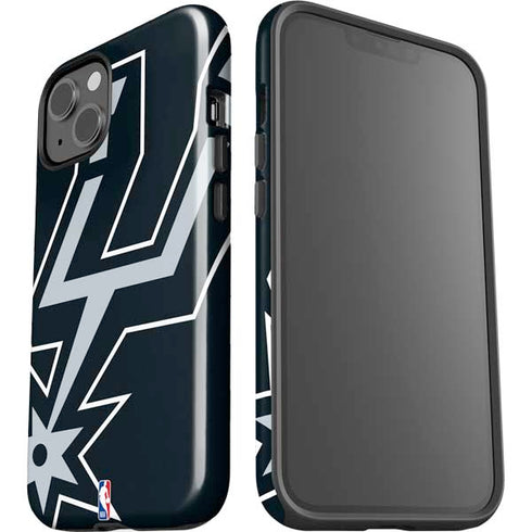 NBA San Antonio Spurs Large Logo iPhone 15 Impact Case