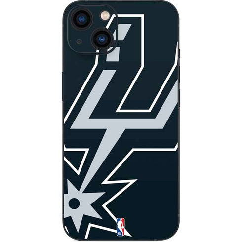 NBA San Antonio Spurs Large Logo iPhone 14 Plus Skin