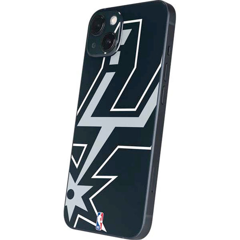 NBA San Antonio Spurs Large Logo iPhone 15 Plus Skin