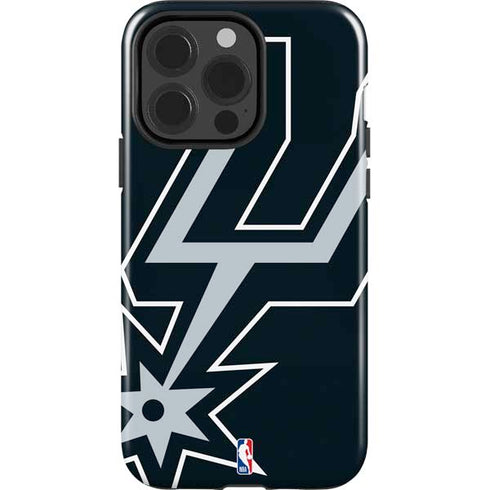NBA San Antonio Spurs Large Logo iPhone 14 Pro Impact Case