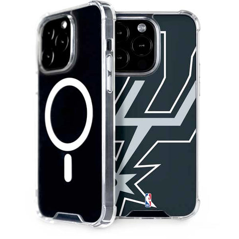 NBA San Antonio Spurs Large Logo iPhone 15 Pro MagSafe Case