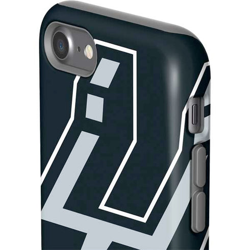 NBA San Antonio Spurs Large Logo iPhone SE (2nd & 3rd Gen) Pro Case