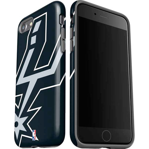 NBA San Antonio Spurs Large Logo iPhone SE (2nd & 3rd Gen) Pro Case