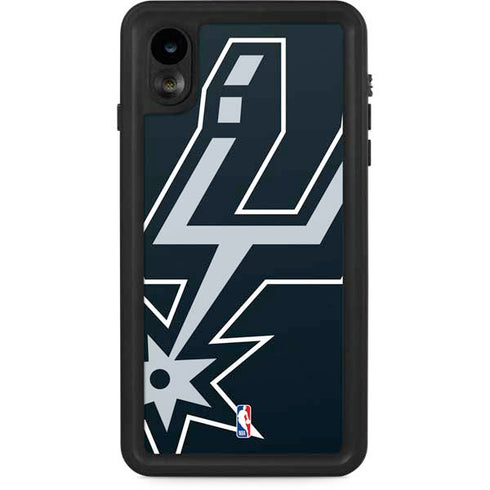 NBA San Antonio Spurs Large Logo iPhone XR Waterproof Case