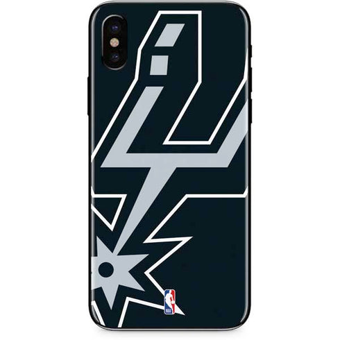 NBA San Antonio Spurs Large Logo iPhone XS Skin