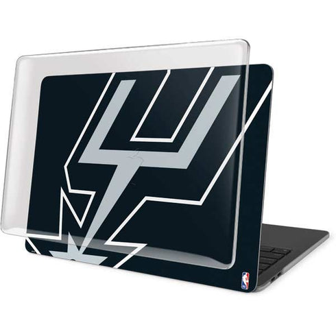 NBA San Antonio Spurs Large Logo MacBook Pro 15in (2016-19) Case plus Skin